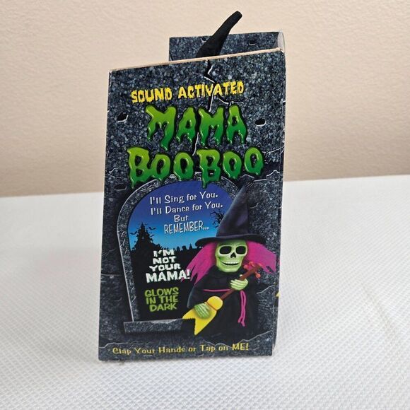 Sound Activated Mama Boo Boo Singing Dancing Skeleton Figure With Guitar Glow In - Picture 3 of 6